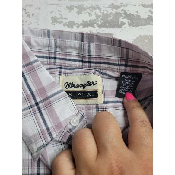 NWT‎ Wrangler Riata Long Sleeve Button Down Shirt Men's Medium - Picture 6 of 6
